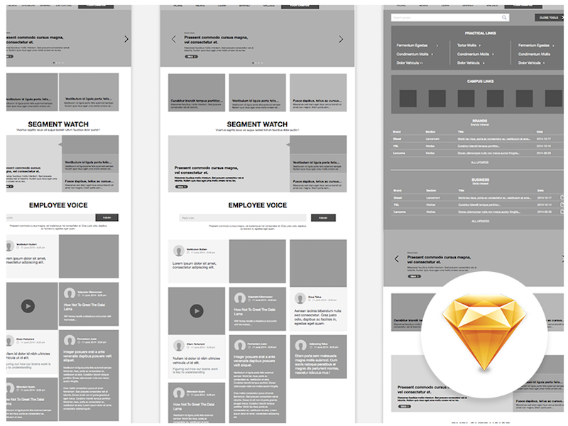 800x600 Simple Wireframe Templates For Sketch - Sketch Wireframe