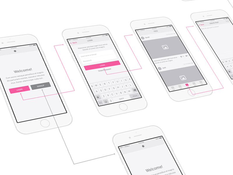 800x600 Snap Ui Kit - Sketch Wireframe