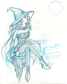 235x295 80 Best Draw Witch Images Drawings, How To Draw And - Sketch Witch