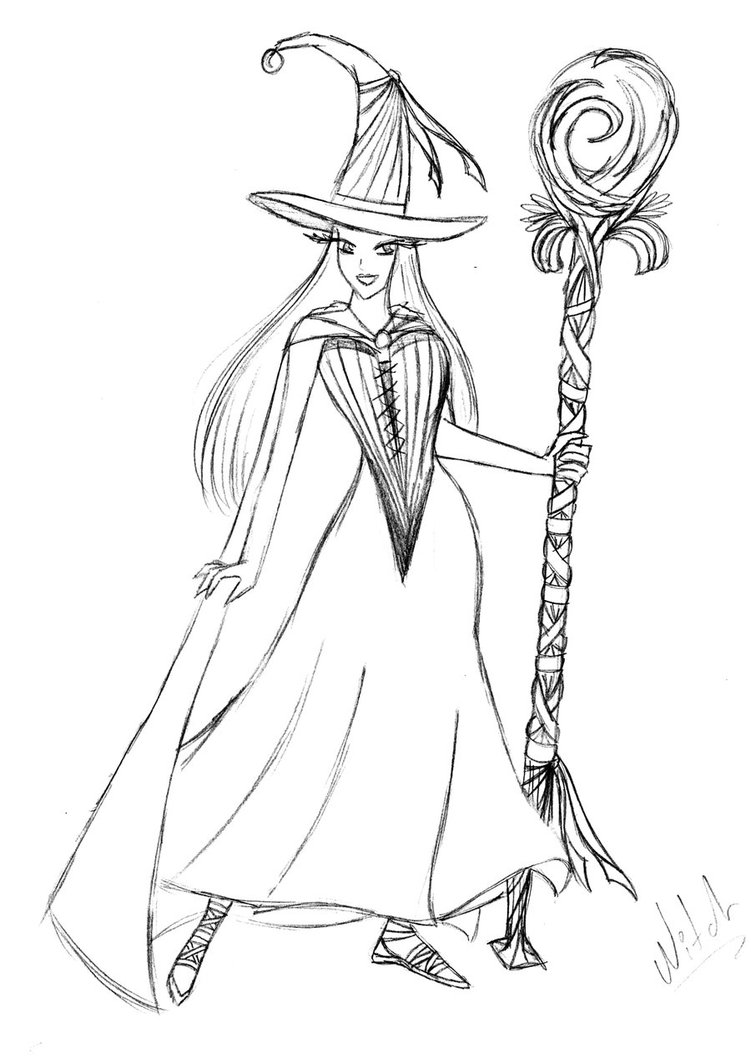 751x1063 The Witch Sketch By Sianalaurie - Sketch Witch