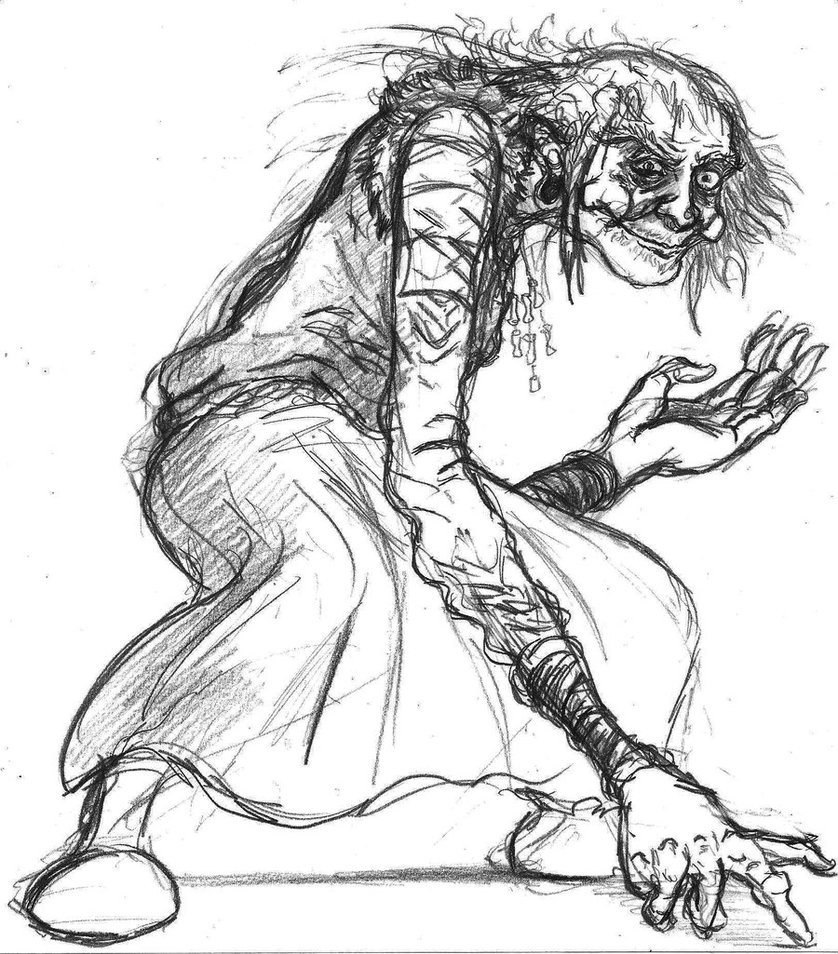 838x954 Witch - Sketch Witch