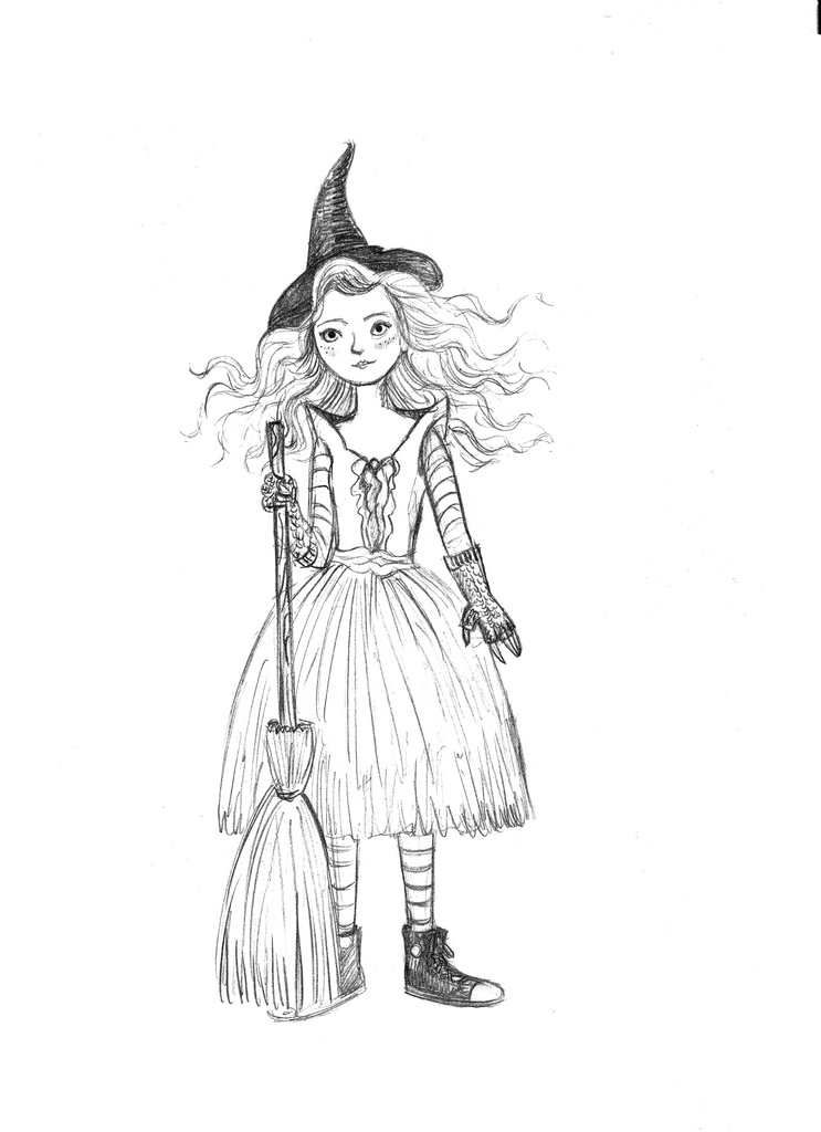 743x1024 Witch Sketch Brenna - Sketch Witch