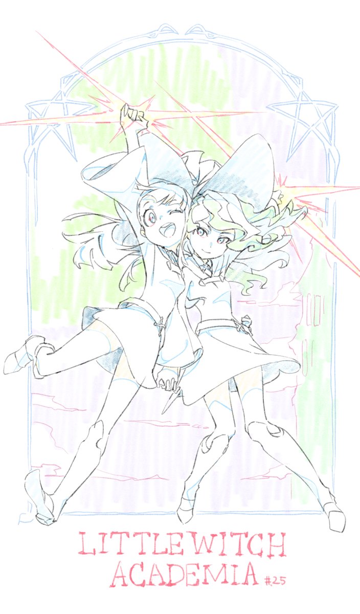 704x1200 Another Sketch By A Staff Member Little Witch Academia Know - Sketch Witch