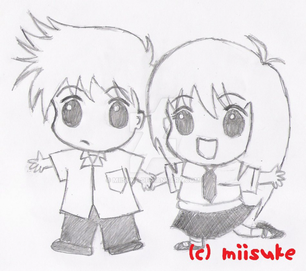 Best Friend Drawings Boy And Girl