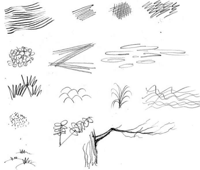 693x591 Drawing - Sketch With Lines