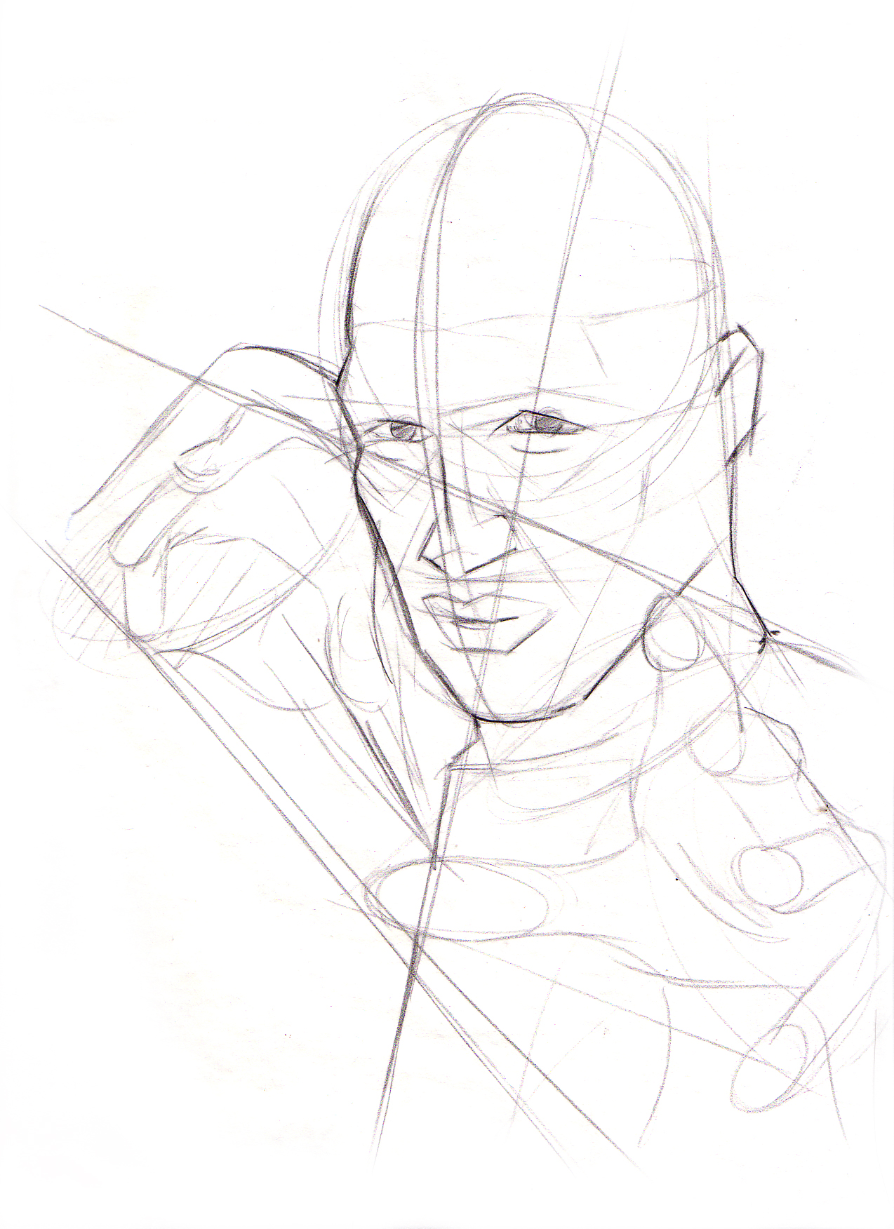 1274x1752 Life Drawing Demos Lineweights - Sketch With Lines