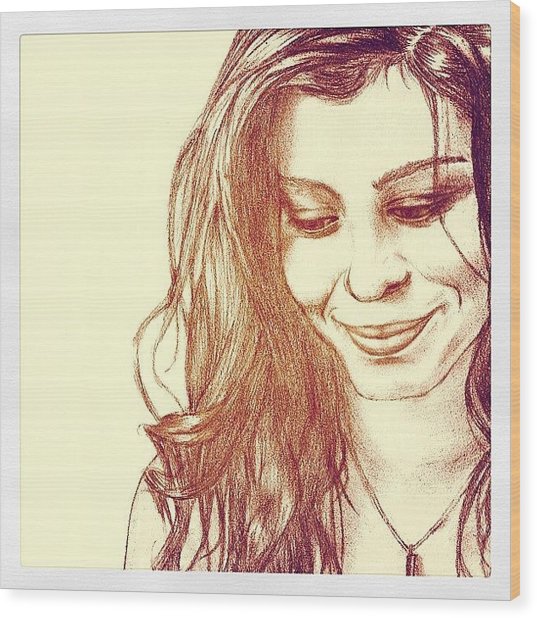 537x618 Drawing - Sketch Woman Face