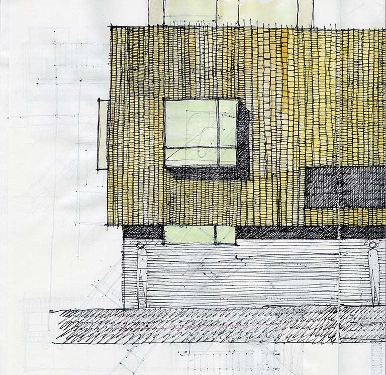768x746 Modern Wood Rainscreen Life Of An Architect - Sketch Wood