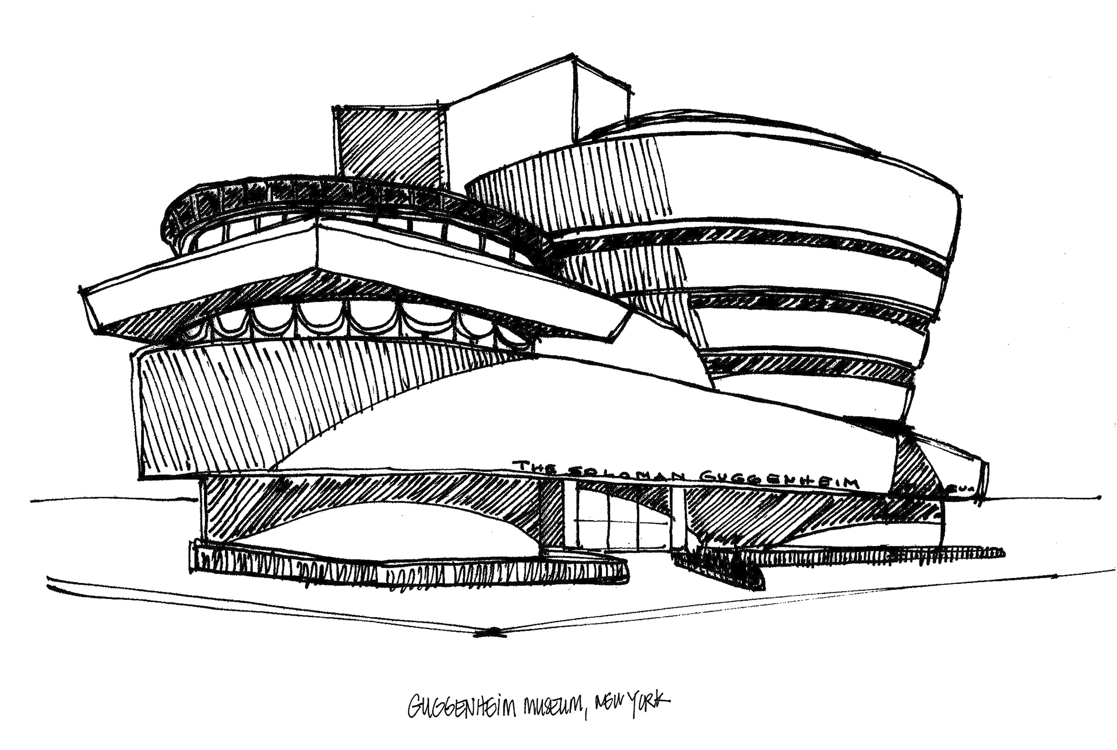 2245x1508 Sketch New York For Under A Tenner M Wood Pen - Sketch Wood