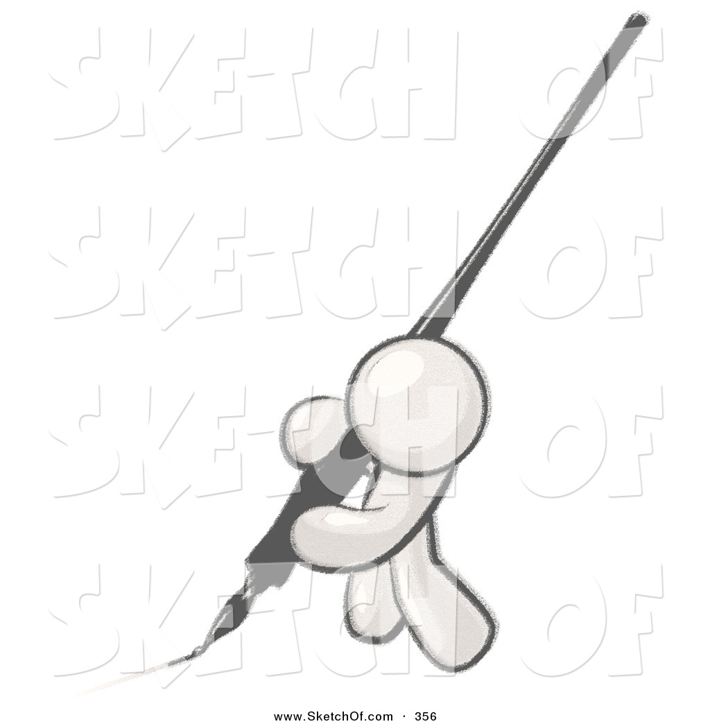 1024x1044 Drawing Of A Sketched Design Mascot Man Writing A Line With A - Sketch Writing