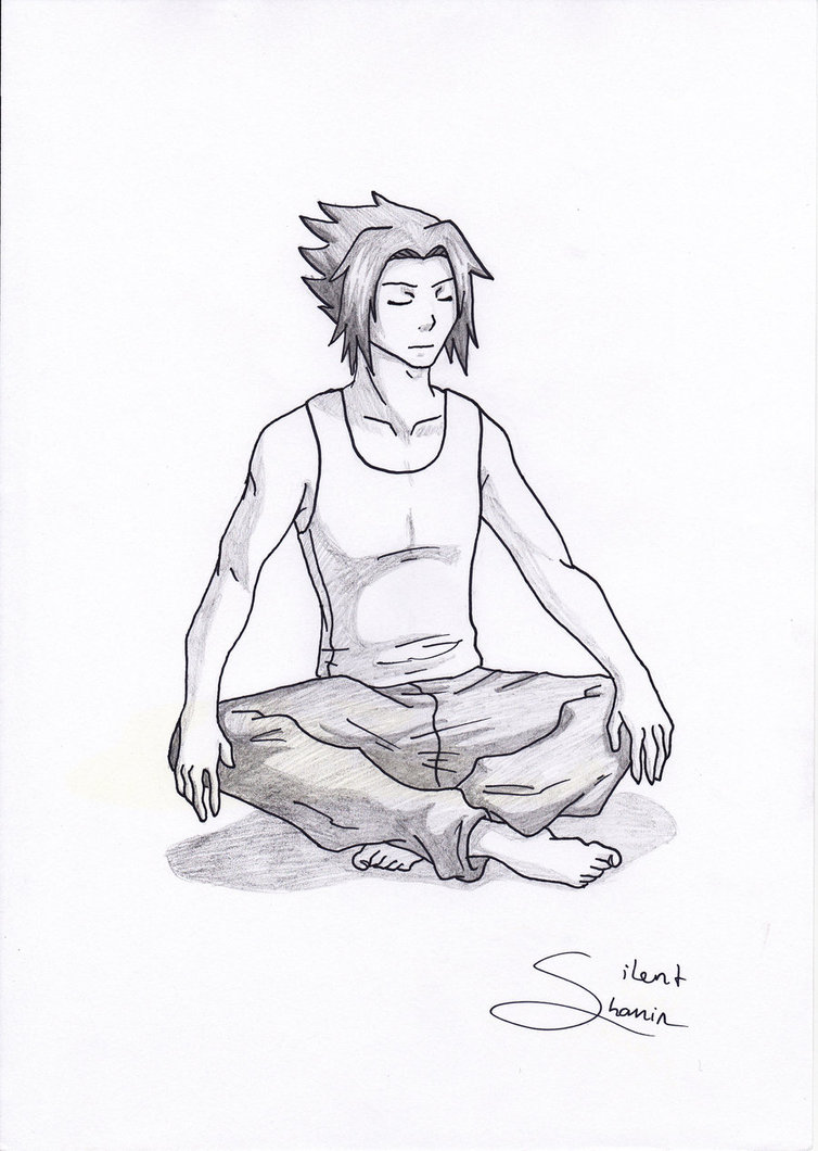 754x1060 Yoga Sketch By Silent Shanin - Sketch Yoga