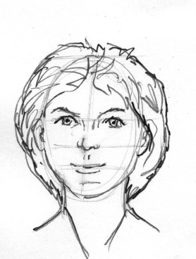 278x368 Friendly Arts Network Presents, Drawing The Face, 3 Views, Middle - Sketch Your Own Face
