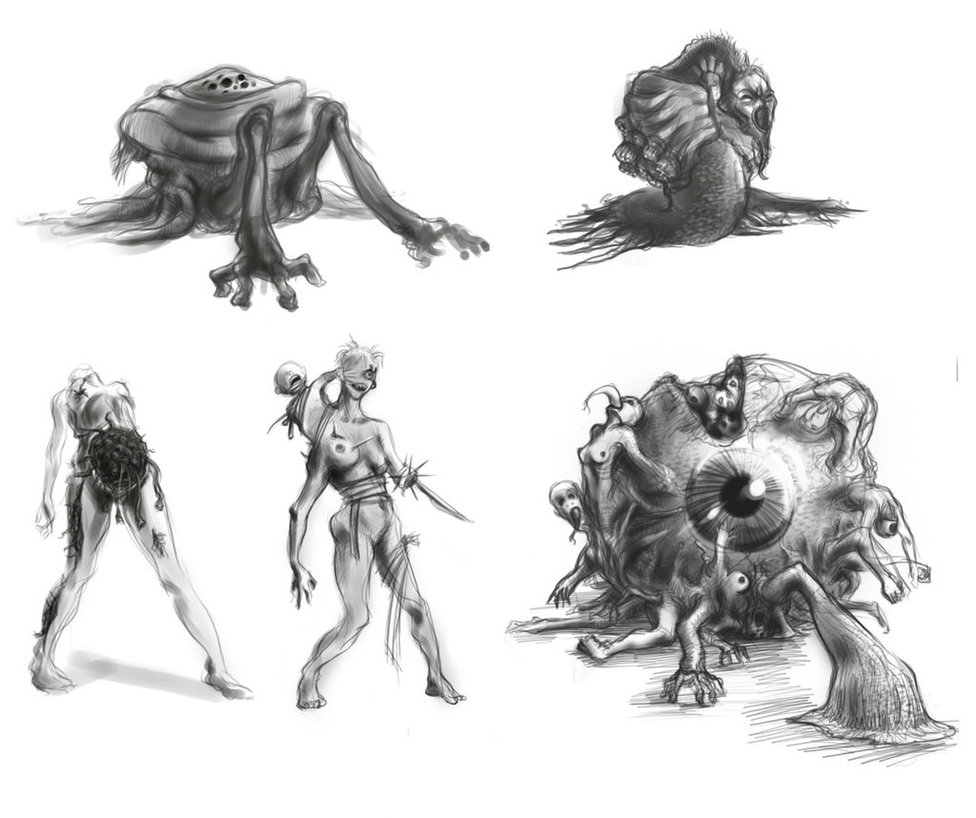 976x818 Monster Sketch 1 By Zen Is - Sketch Zen