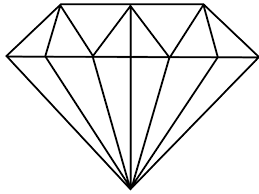 259x194 Simple Diamond Drawing - Sketched Diamond