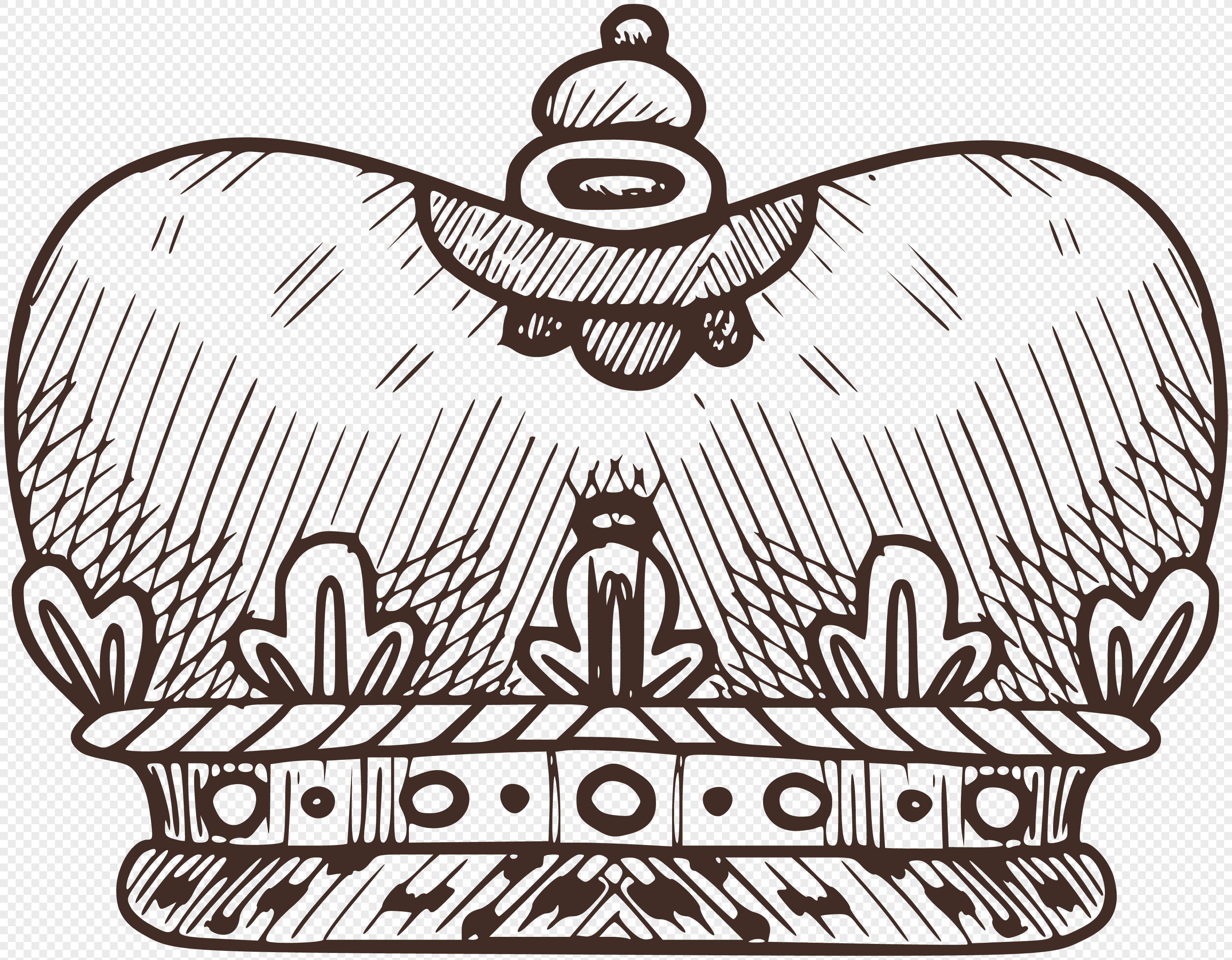 3140x2446 Crown Diamond Hand Sketched Crown Png Image Picture Free Download - Sketched Diamond