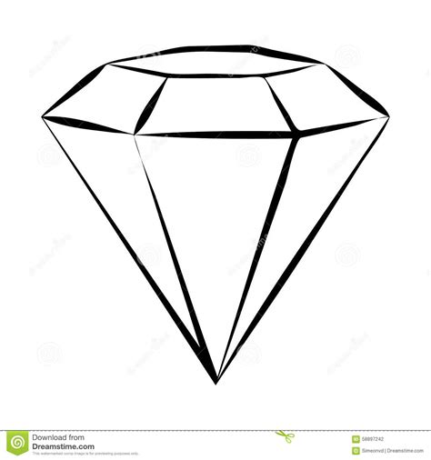 474x506 Diamond Clip Art - Sketched Diamond
