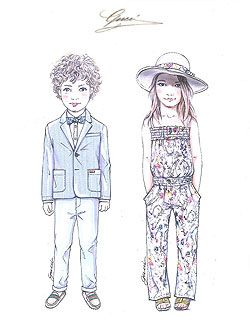 250x320 Fashion Sketches Kids - Sketches For Kids