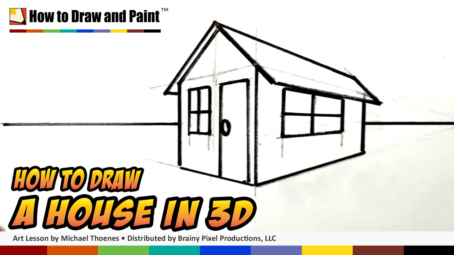 1920x1080 How To Draw A House In 3d For Kids - Sketches For Kids To Paint