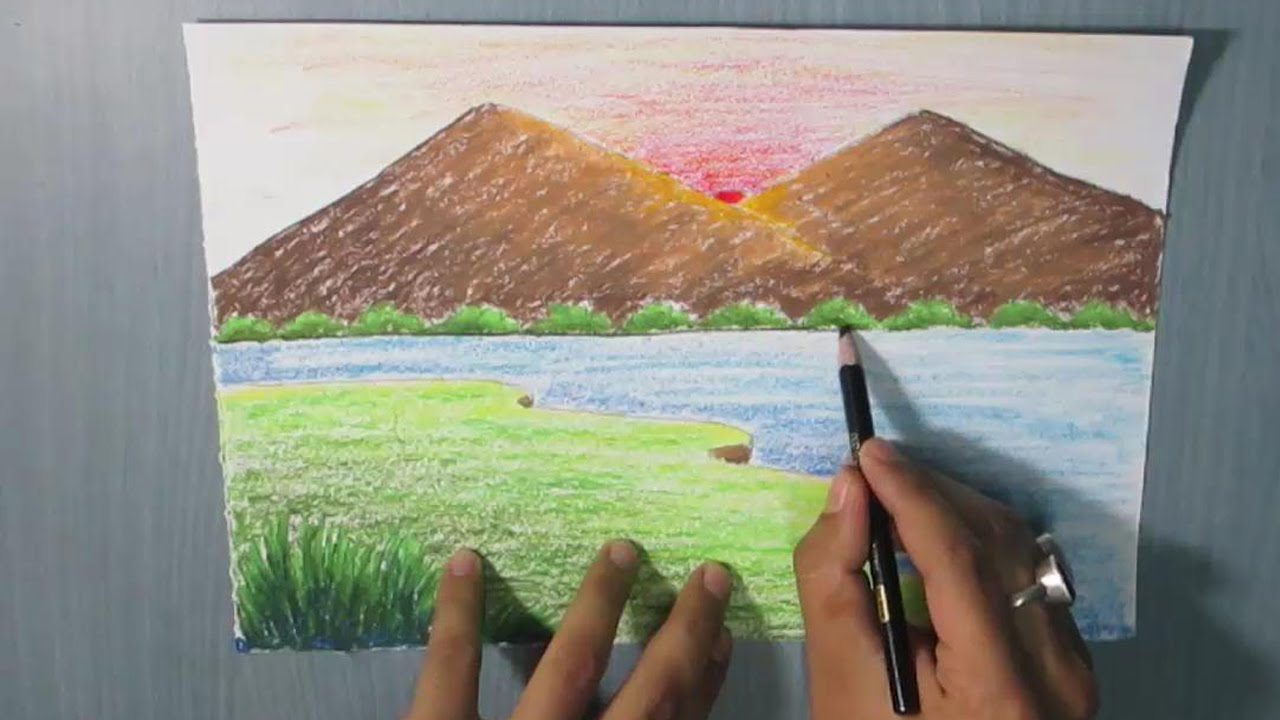 1280x720 How To Draw A Mountain Landscape For Kids Easy - Sketches For Kids To Paint