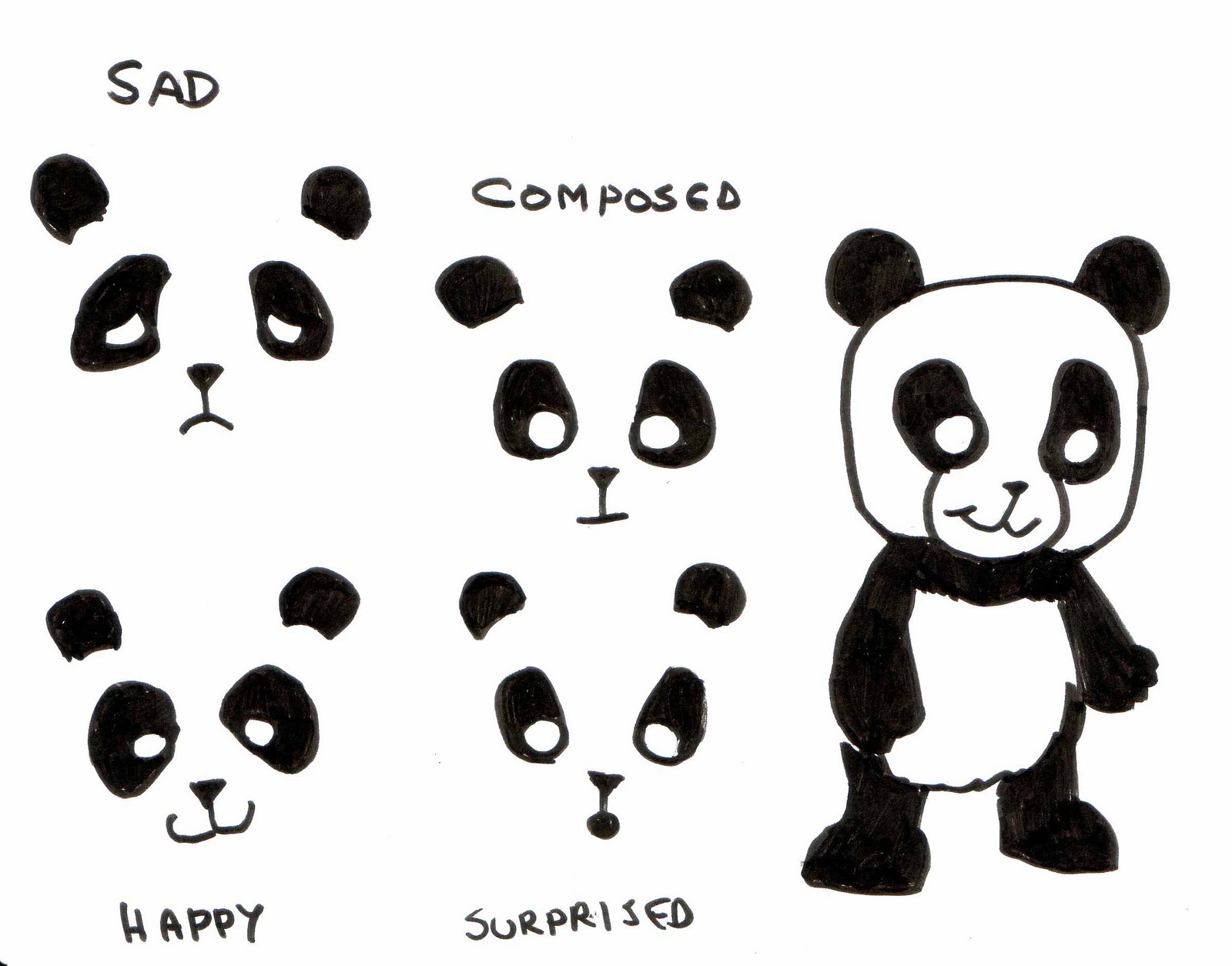 1600x1255 Kid Sketches Panda Sketching Pages - Sketches For Kids To Paint
