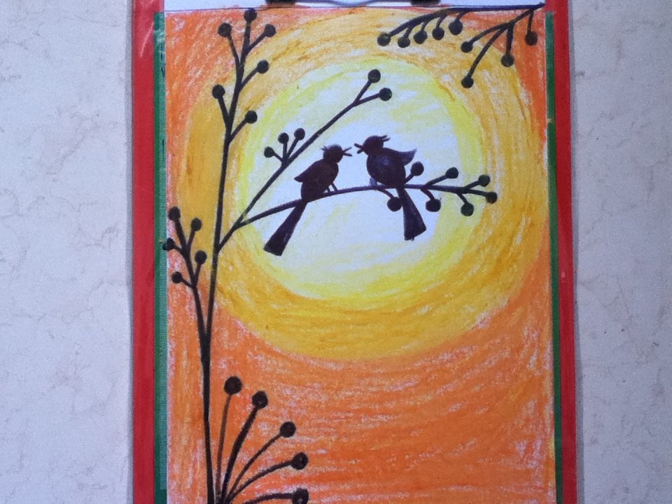 960x720 Beautiful Drawing For Children In Simple Steps(Oil Pastel Shading - Sketches For Kids To Paint