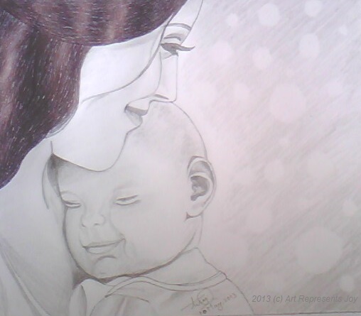 508x445 Sketch Of A Mother On Mothers Day - Sketches For Mothers Day