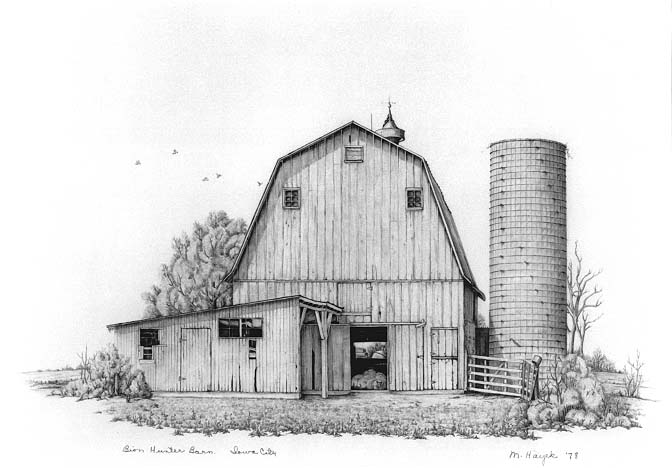 672x468 Pencil Drawings Of Old Barns And Buildings Pictures To Pin, Pencil - Sketches Of Barns