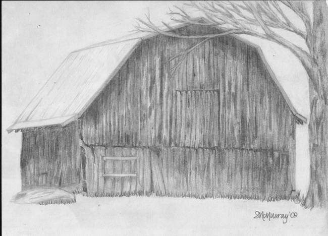 650x468 Stunning Barn Pencil Drawings And Illustrations For Sale On Fine - Sketches Of Barns