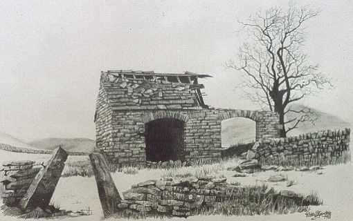 510x320 Drawn Barn Pencil Sketching - Sketches Of Barns