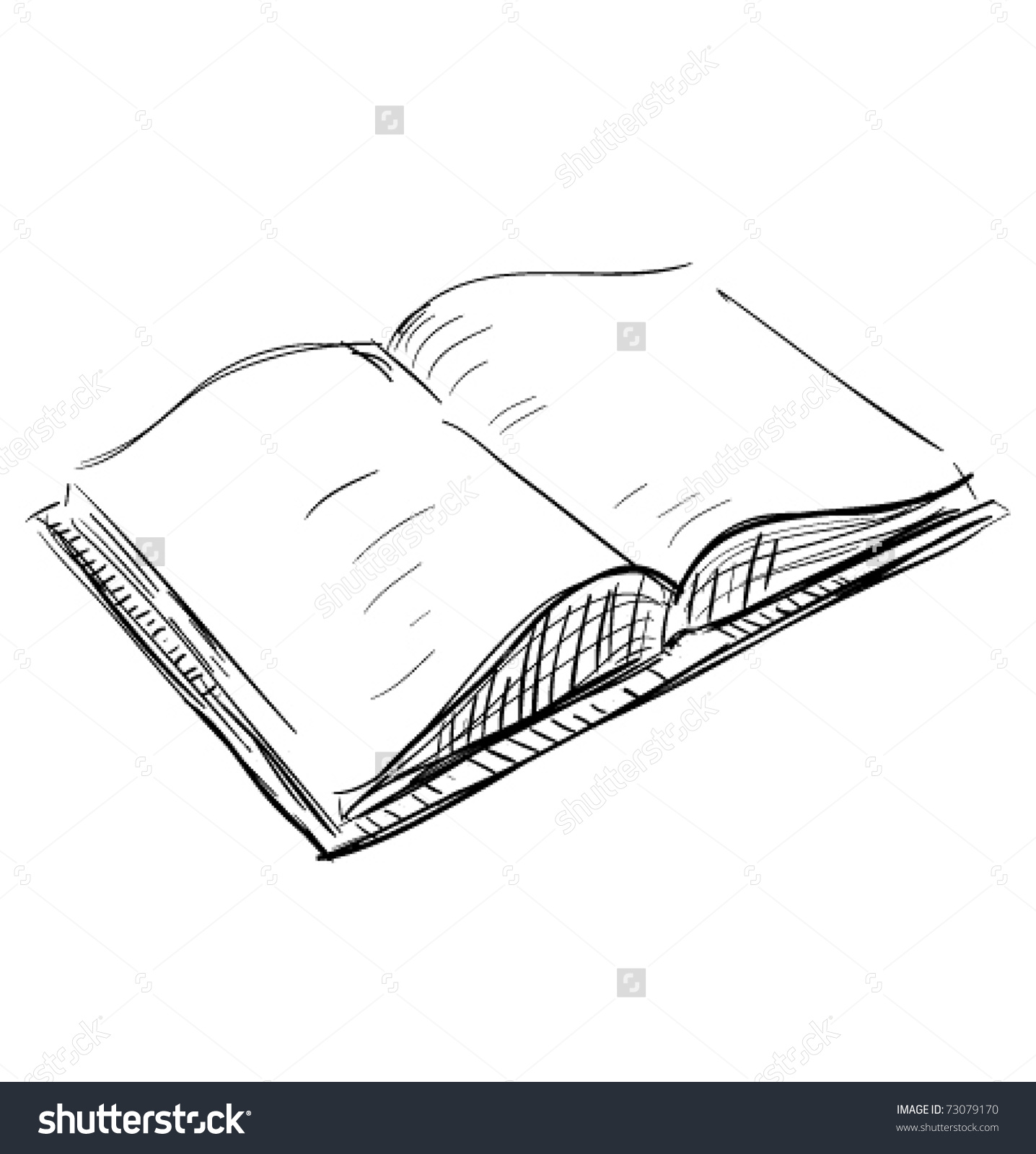 1436x1600 Stock Vector Open Book Sketch Icon Illustration 73079170 - Sketches Of Books