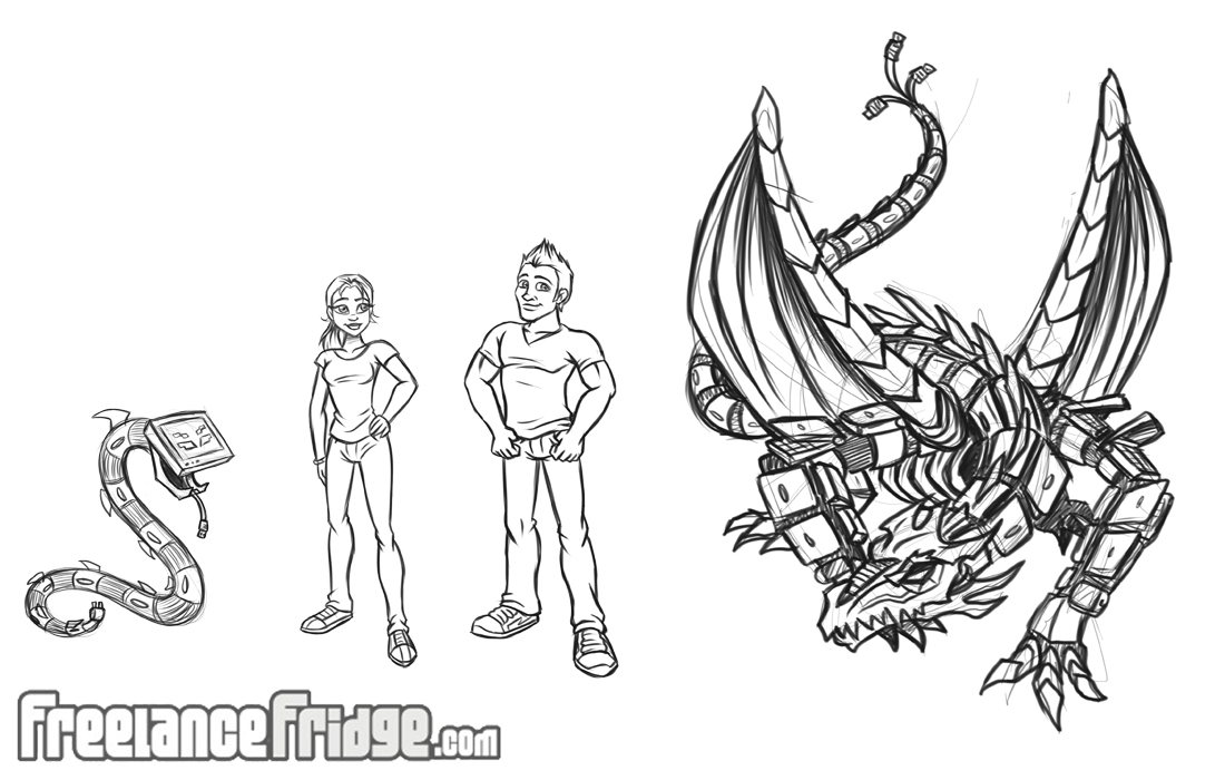 1100x700 Concept Art Character Sketches Freelance Fridge Illustration - Sketches Of Characters