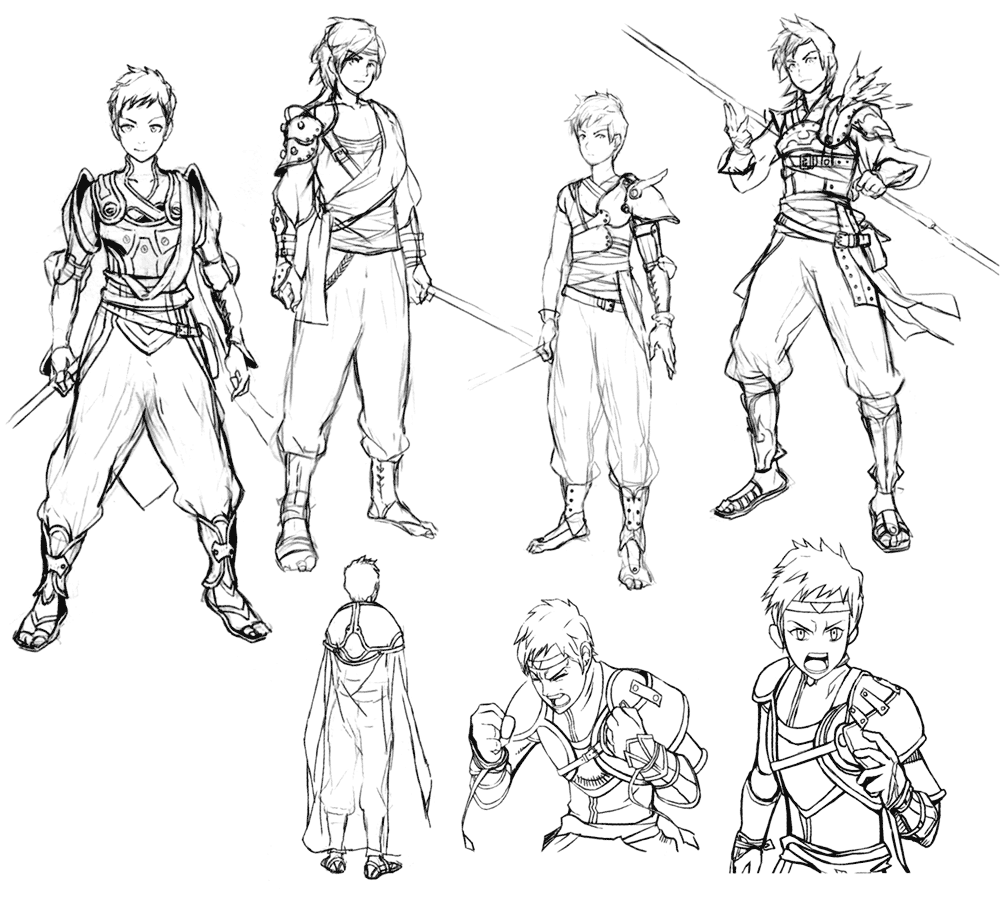 1000x900 Hero Sketches - Sketches Of Characters
