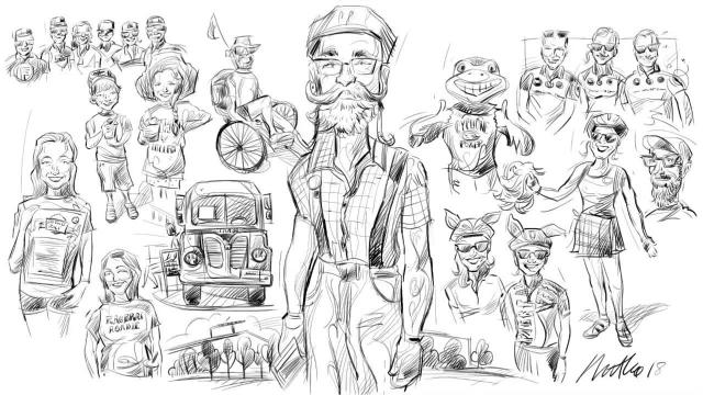 640x360 Mark Marturello Sketches Characters He Met On Ragbrai 2018 - Sketches Of Characters