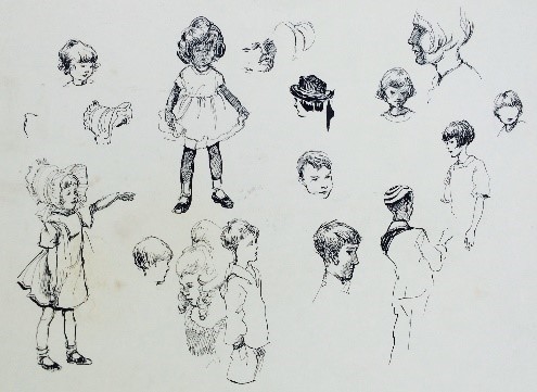 Sketches Of Children at PaintingValley.com | Explore collection of ...