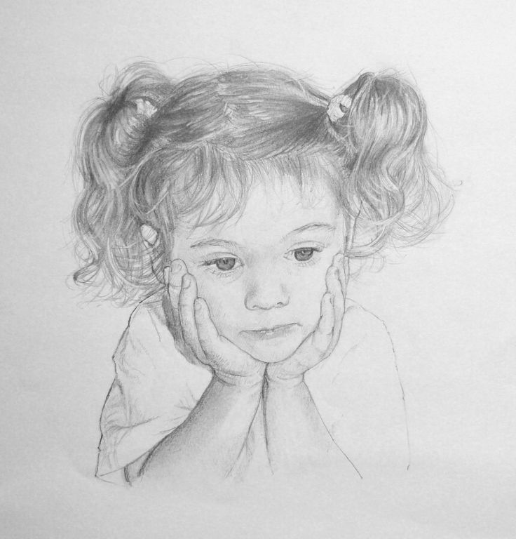 736x768 Pencil Drawings Pencil Drawings For Children - Sketches Of Children