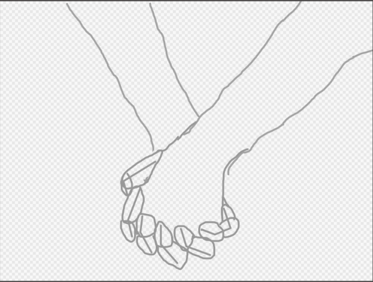 728x550 4 Ways To Draw A Couple Holding Hands - Sketches Of Couples Holding Hands