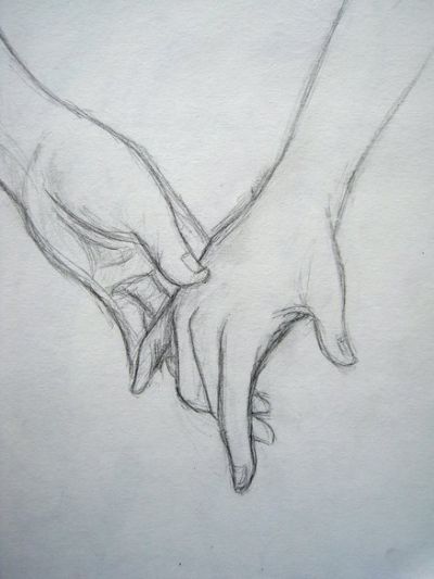400x533 Drawings Of Couples Holding Hands Art! Drawings - Sketches Of Couples Holding Hands