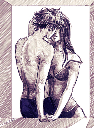 320x432 Hhh I Need To Practice Couples... Ech Quick Half Hour 45 Min - Sketches Of Couples Hugging