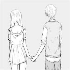 300x300 Love Couple Sketch With Quote - Sketches Of Couples In Love