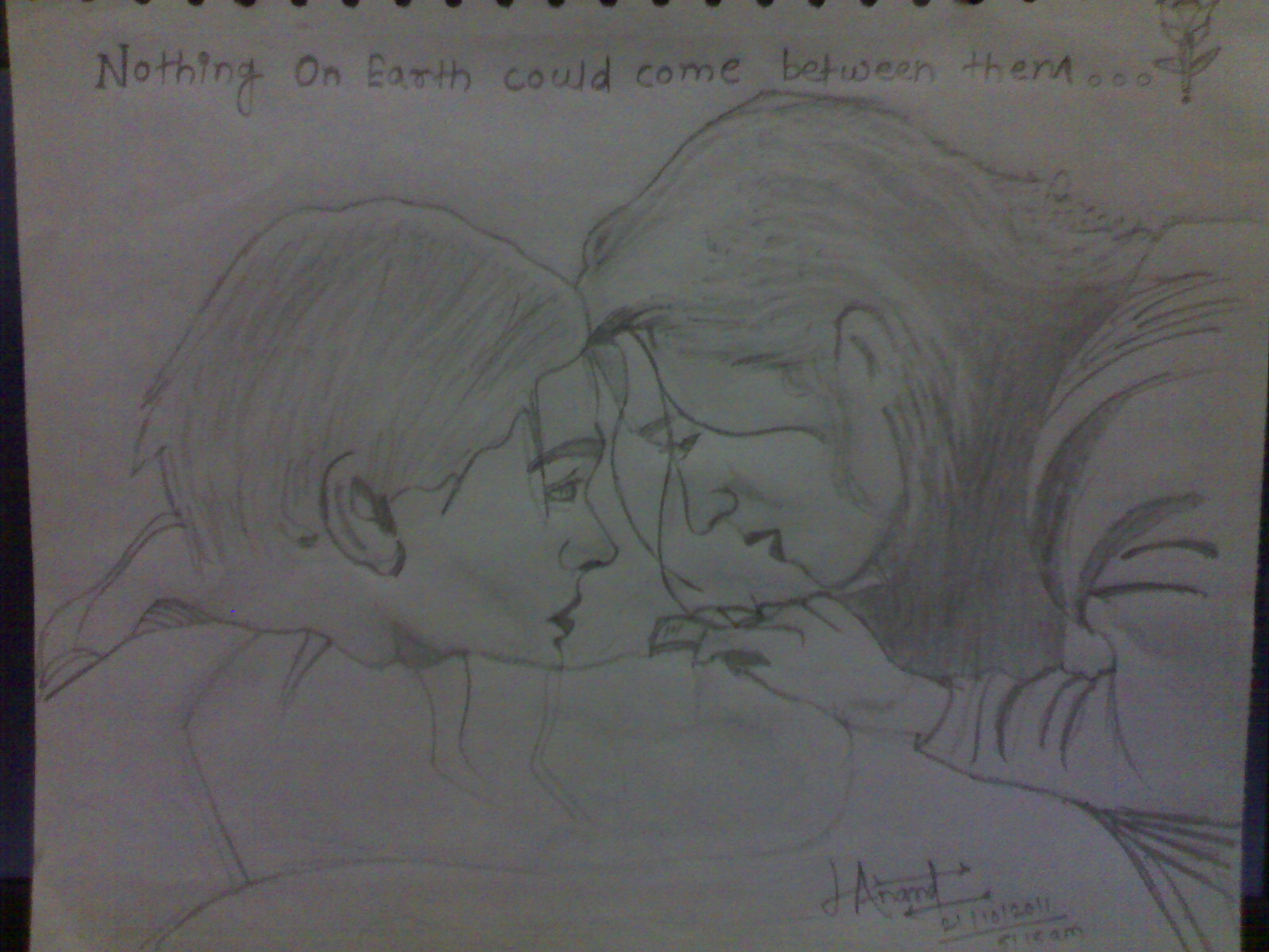 1600x1200 Pencil Sketch Of A Love Couple On End - Sketches Of Couples In Love