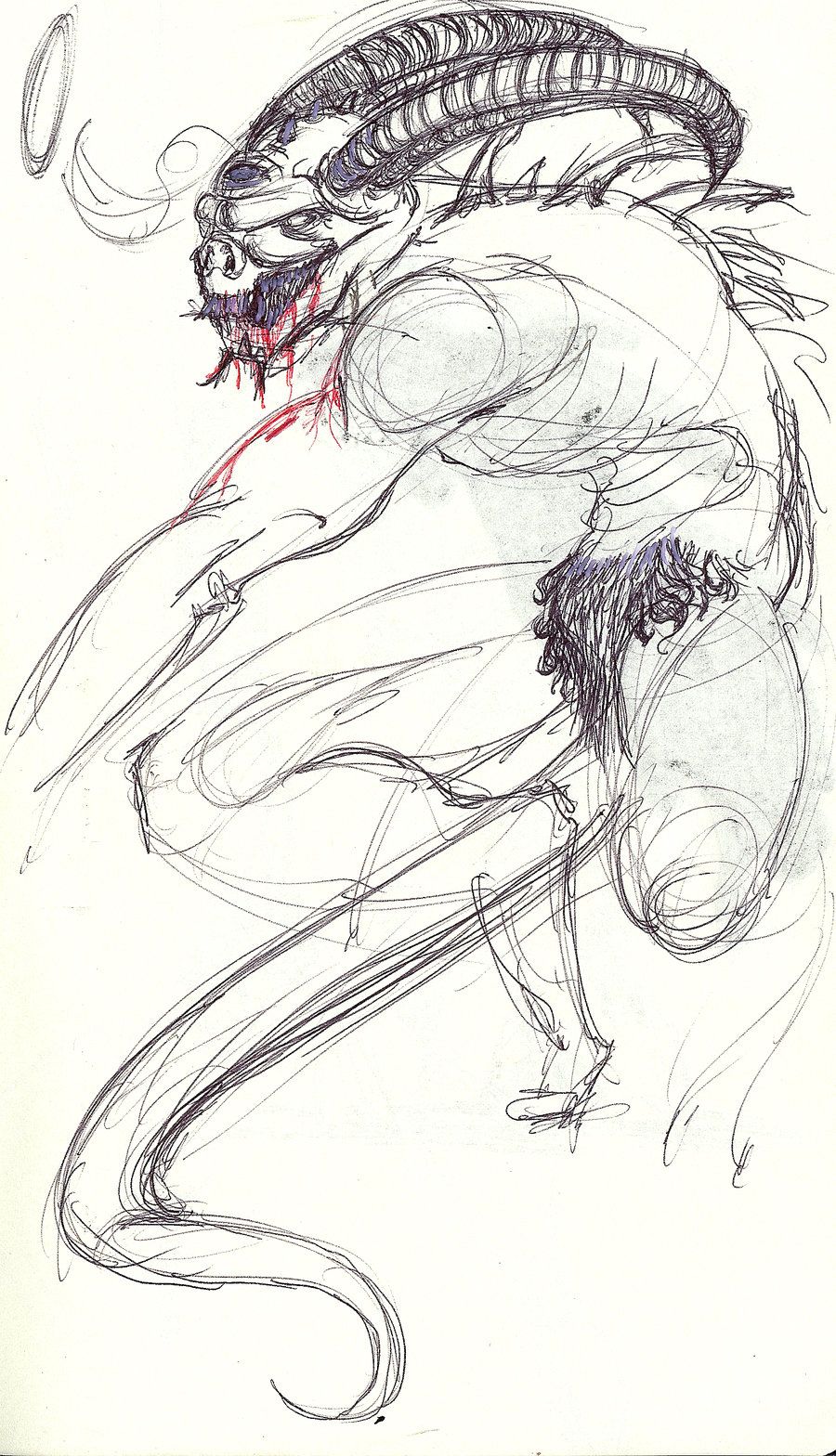 900x1568 Demon Sketch Sketch References Devil, Sketches And - Sketches Of Demons