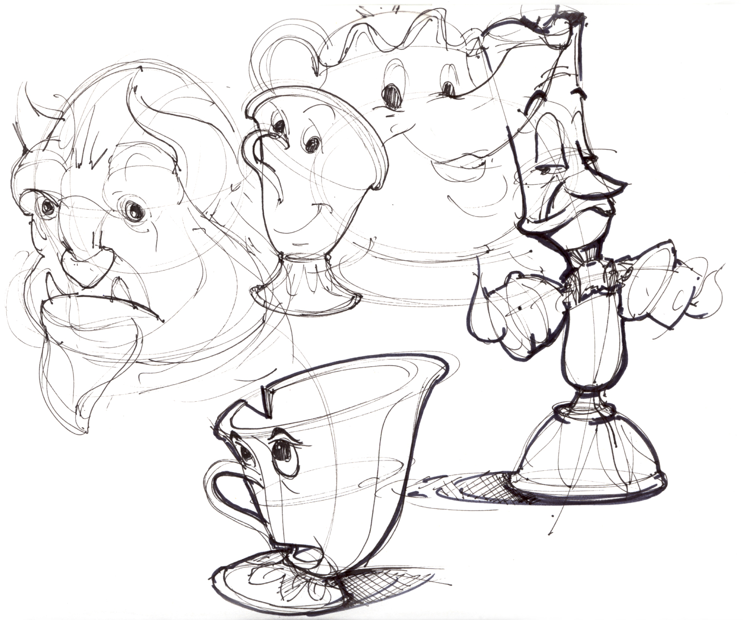 1548x1275 Disney Sketch Lineweights - Sketches Of Disney