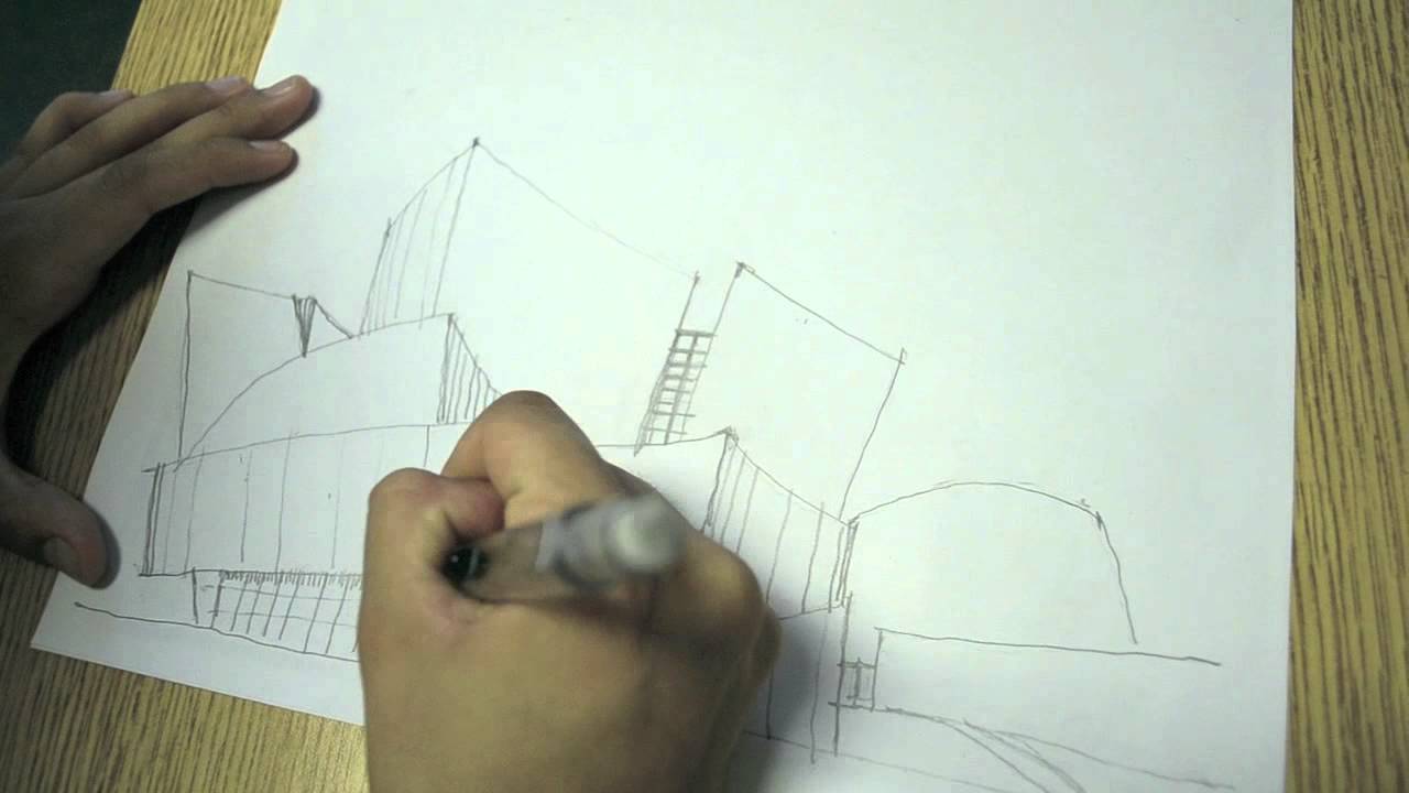 1280x720 Frank Gehry Sketch - Sketches Of Frank Gehry