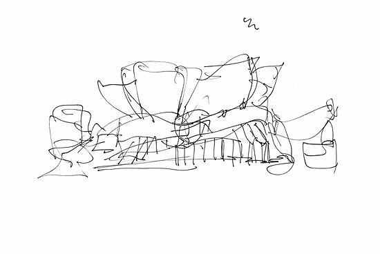 550x368 Sketches Of Frank Gehry - Sketches Of Frank Gehry