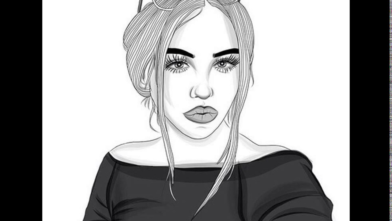 1280x720 Amazing Drawings Of Girls - Sketches Of Girls