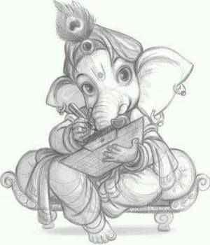 300x350 Lord Ganesha Pencil Sketch...beautiful! Ganesha Drawings In 2018 - Sketches Of God Ganesha