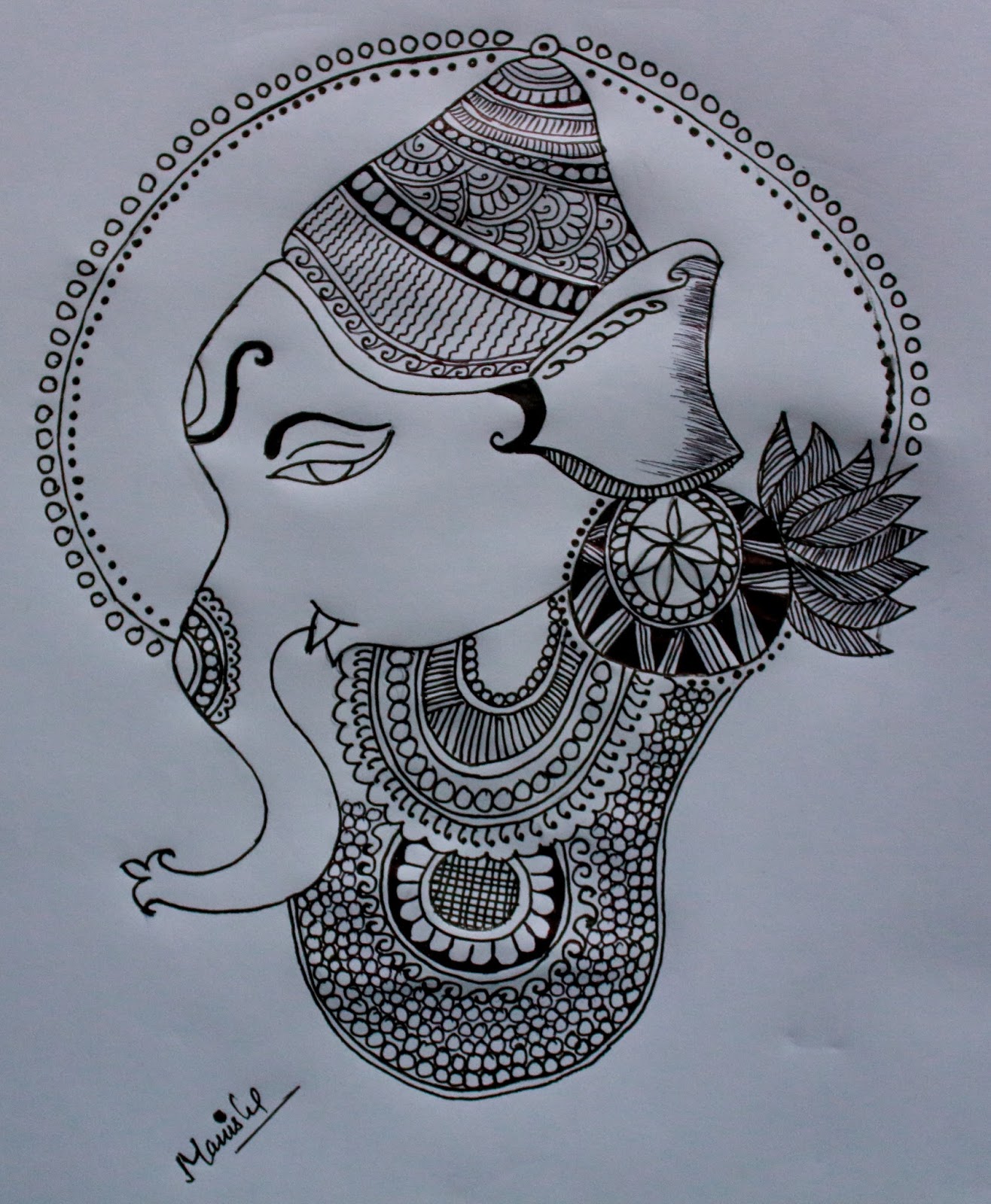1316x1600 Pencil Arts And Mehndi Designs Pencil Sketch Of Lord Ganesha - Sketches Of God Ganesha