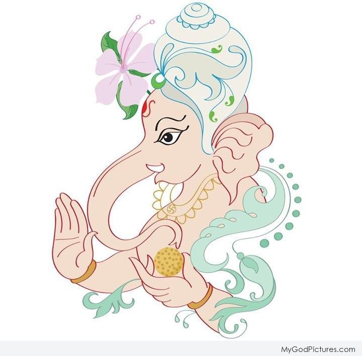 720x708 Beautiful Lord Ganesha Sketch - Sketches Of God Ganesha