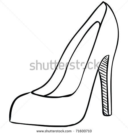 450x470 High Heel Shoe Style Sketches Sketches Fashions T Shirt Prints - Sketches Of High Heel Shoes