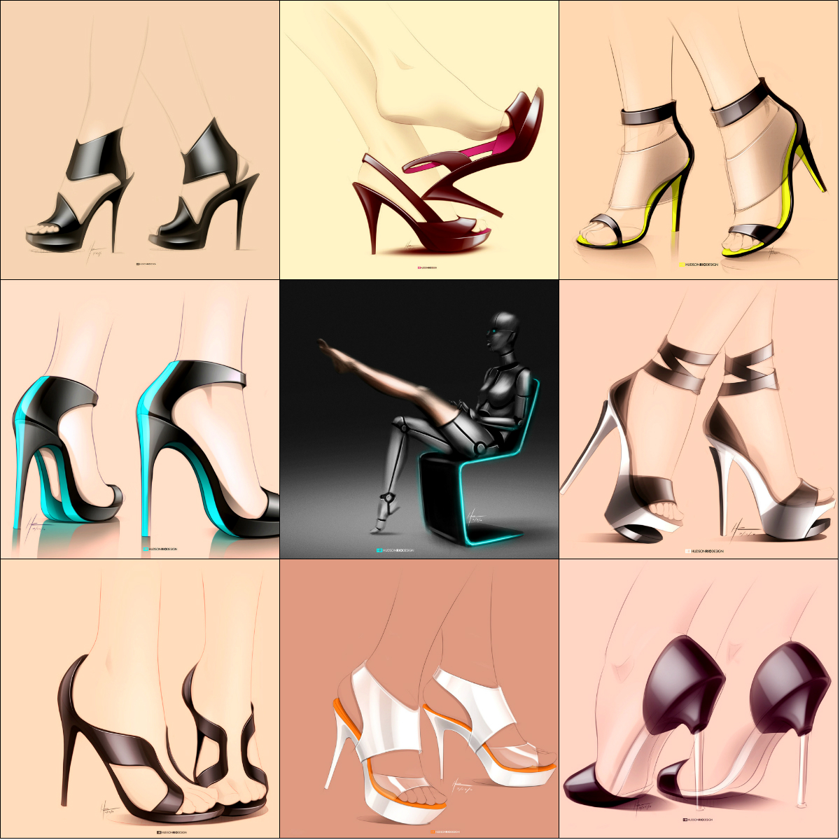1200x1200 Hudson Rio Industrial Designer - Sketches Of High Heel Shoes